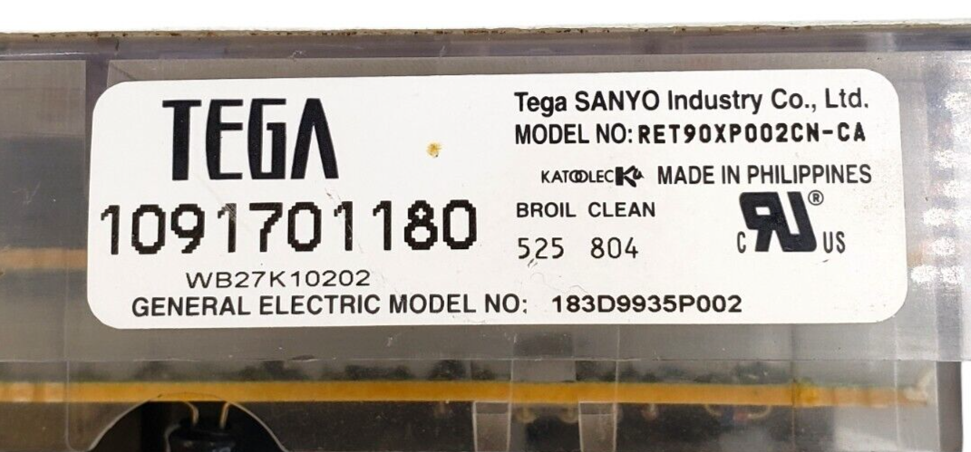 Genuine GE Range Control Board 183D9935P002 Same Day Shipping & 60 Days Warranty