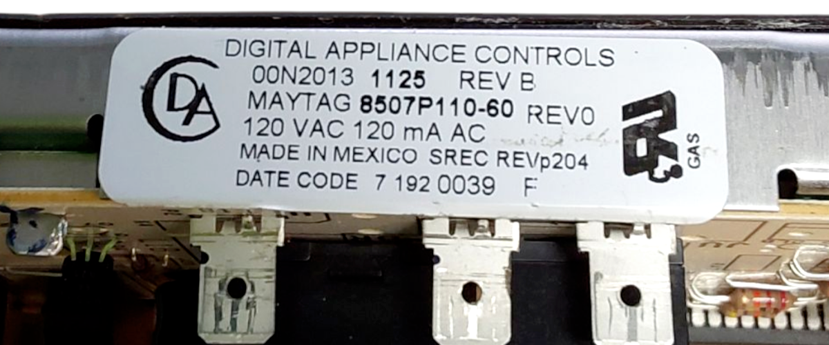 Genuine Maytag Range Control Board 8507P110-60 Same Day Ship & 60 Days Warranty*