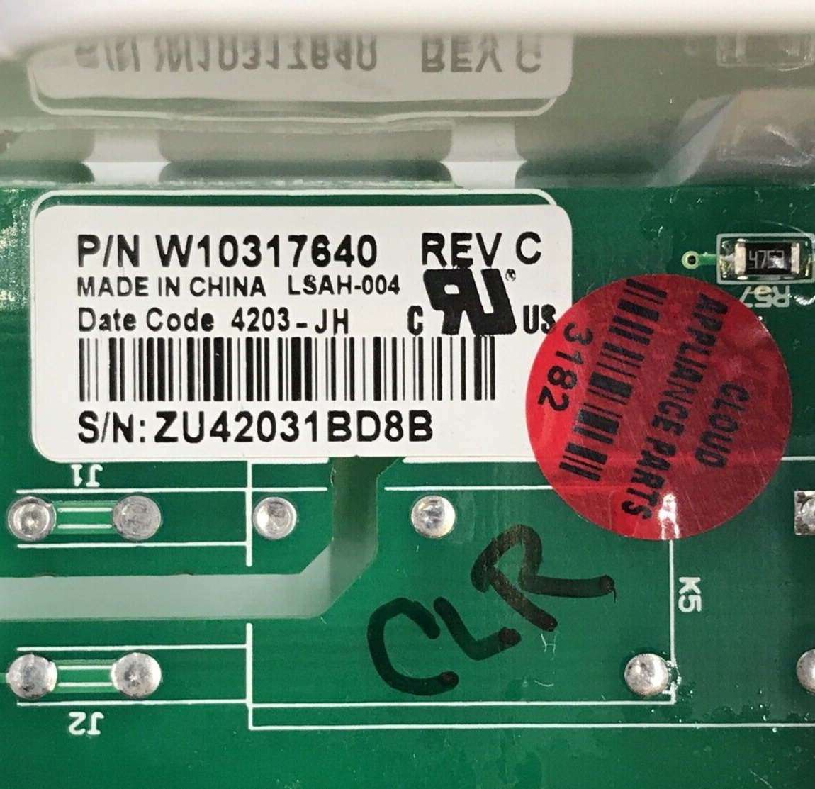 Genuine Whirlpool Dryer Control Board W10317640 Same Day Ship & 60 Days Warranty