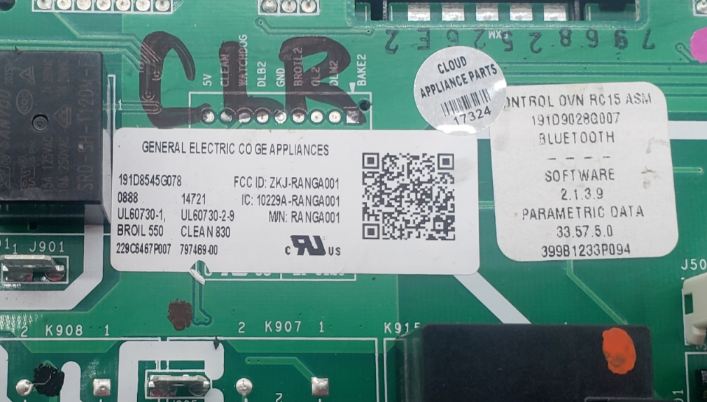 Genuine GE Oven Control Board 191D8545G078 *Same Day Shipping & 60 Days Warranty