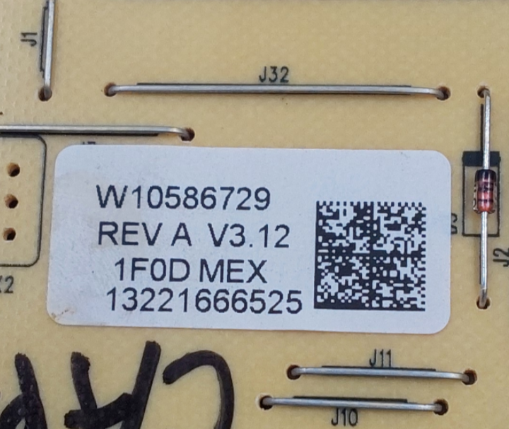 Genuine Whirlpool Range Control Board W10586729 Same Day Ship & 60 Days Warranty