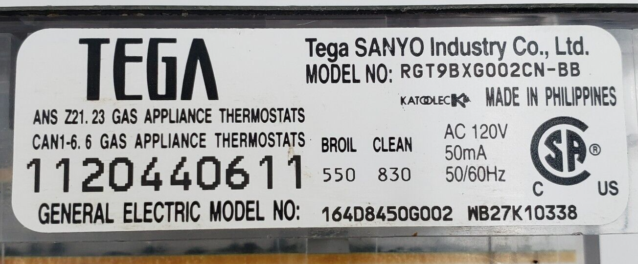 Genuine GE Range Control Board 164D8450G002 Same Day Shipping & 60 Days Warranty