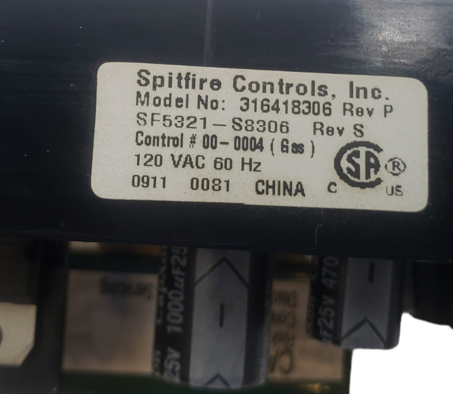 Genuine Frigidaire Range Control 316418306 Same Day Shipping & 60 Days Warranty*