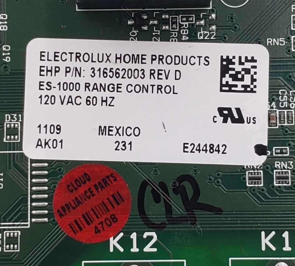 Genuine Frigidaire Range Control 316562003 Same Day Shipping & 60 Days Warranty*