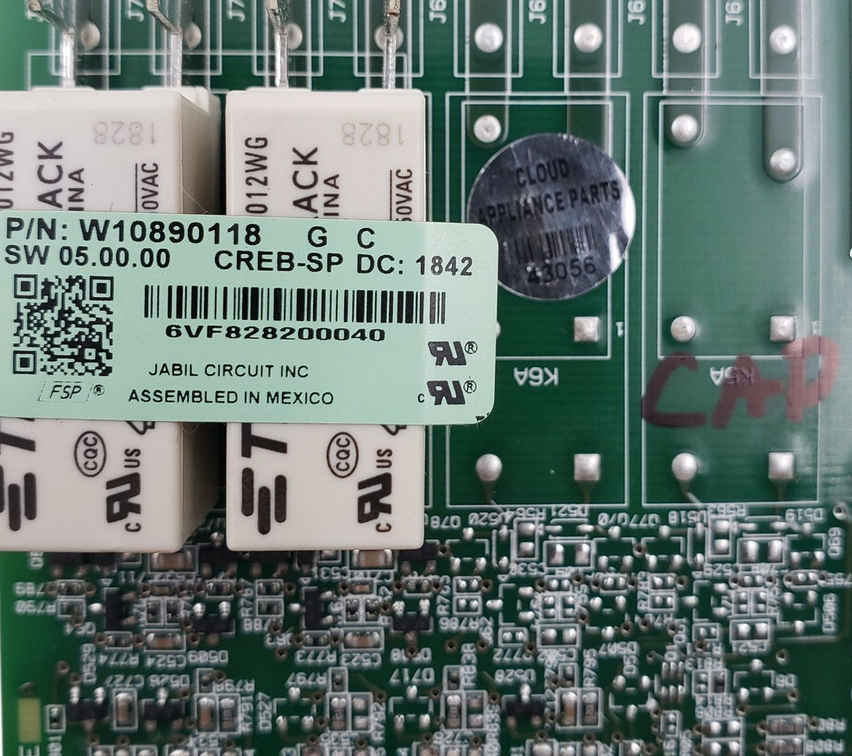 Whirlpool Genuine Range Control Board W10890118 Same Day Ship & 60 Days Warranty