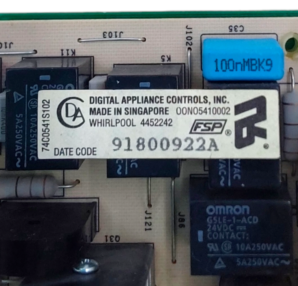 Genuine Whirlpool Range Control Board 4452242 *Same Day Ship & 60 Days Warranty*