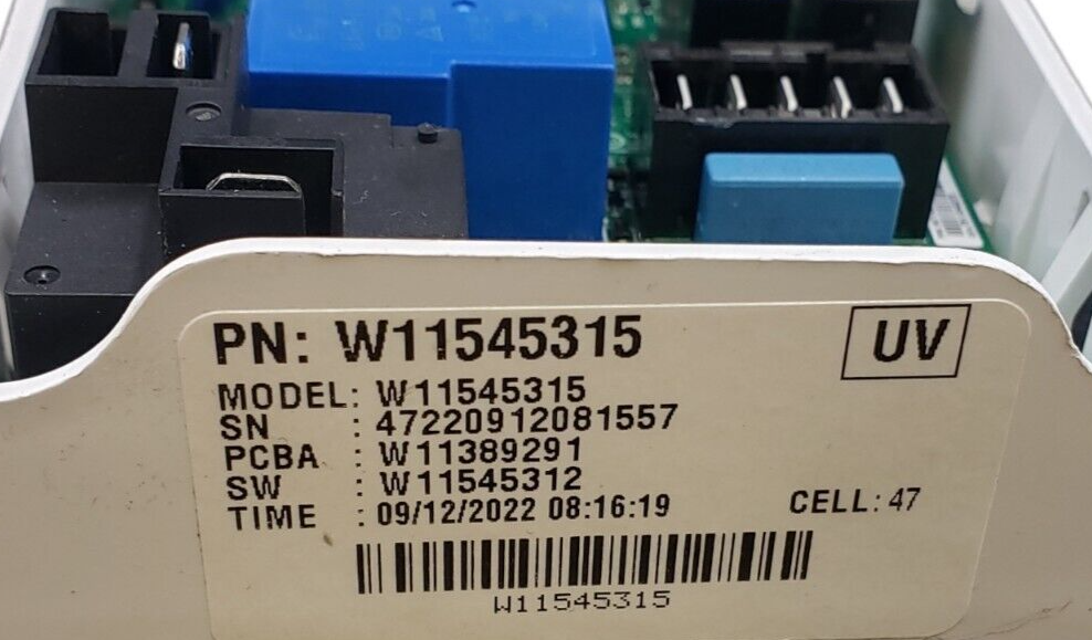 Genuine Whirlpool Dryer Control Board W11545315 Same Day Ship & 60 Days Warranty