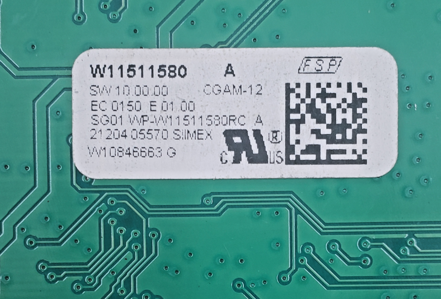 Genuine Whirlpool Range Control Board W10846663 Same Day Ship & 60 Days Warranty