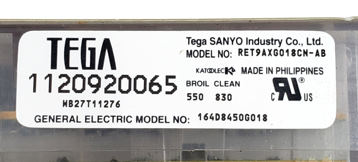 Genuine GE Range Control Board 164D8450G018 Same Day Shipping & 60 Days Warranty
