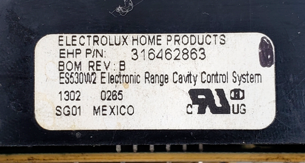 Genuine Frigidaire Range Control 316462863 Same Day Shipping & 60 Days Warranty*