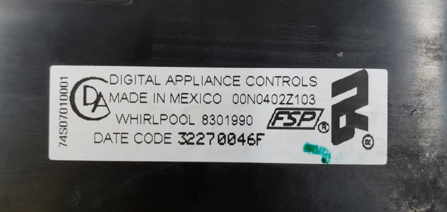 Genuine Whirlpool Oven Control Board 8301990 *Same Day Ship & 60 Days Warranty**