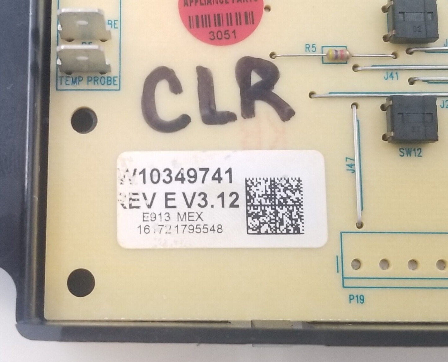 Genuine Whirlpool Range Control Board W10349741 Same Day Ship & 60 Days Warranty