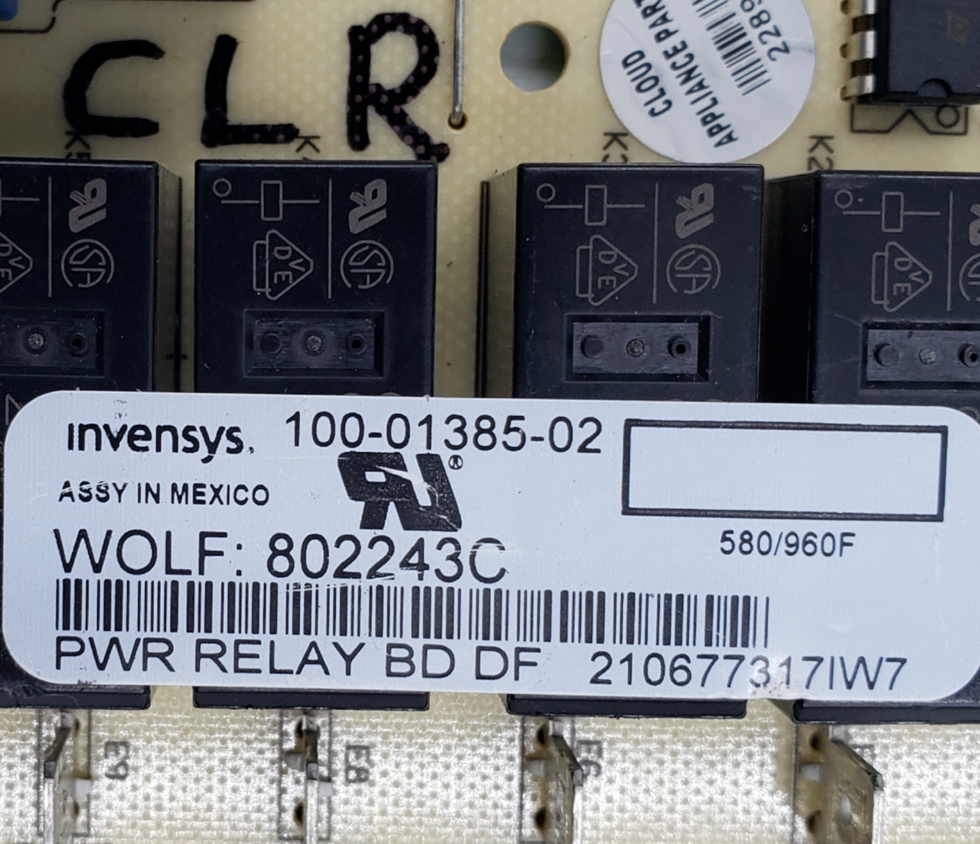 Genuine Wolf Range Control Board 802243C **Same Day Shipping & 60 Days Warranty*