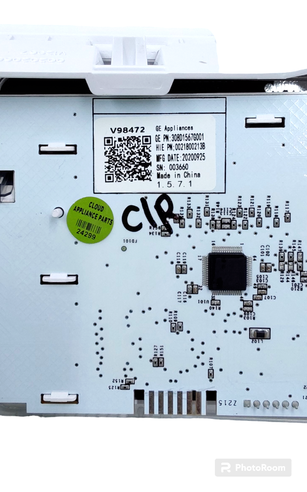 New GE Washer Control Panel 308D1567G001 *Same Day Shipping & 60 Days Warranty**