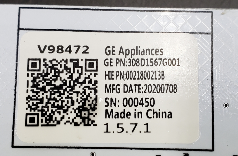 Genuine GE Washer Control Board 308D1567G001 *Same Day Ship & 60 Days Warranty**