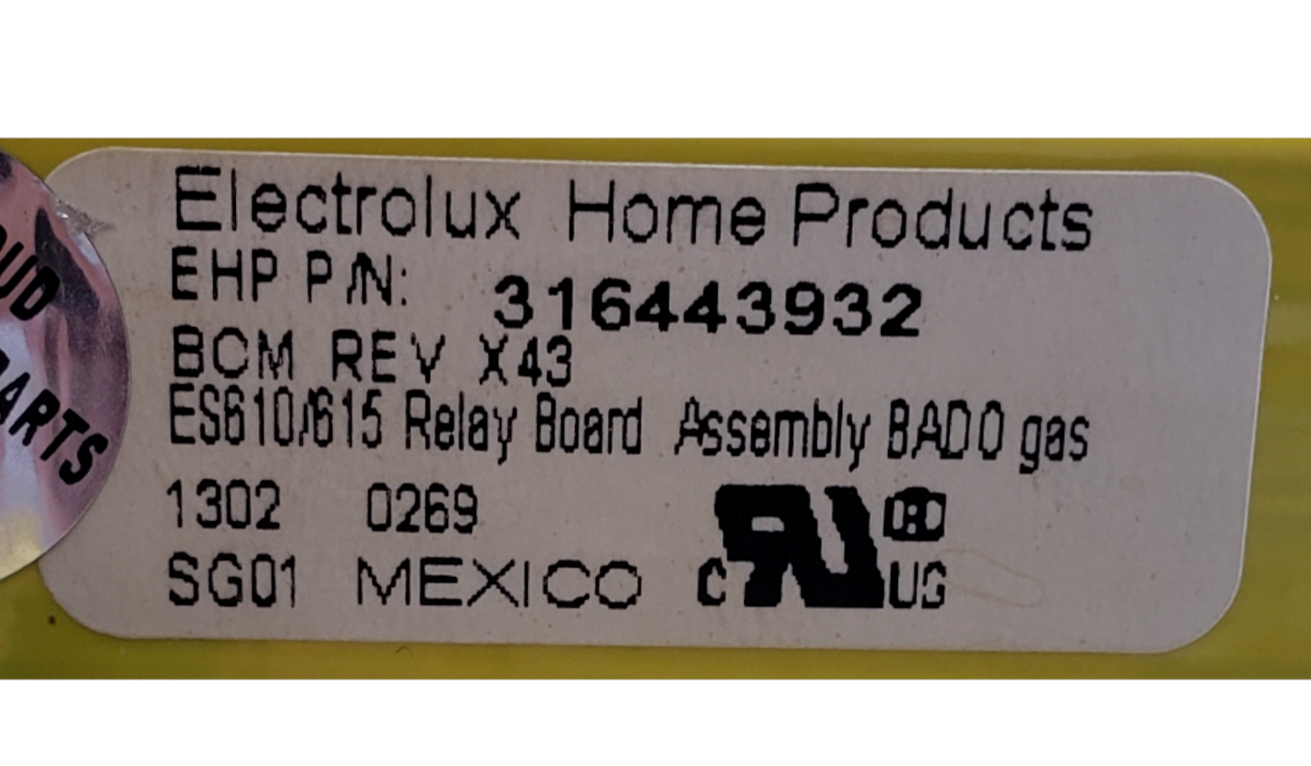 OEM Frigidaire Oven Control Board 316443932 Same Day Shipping & 60 Days Warranty
