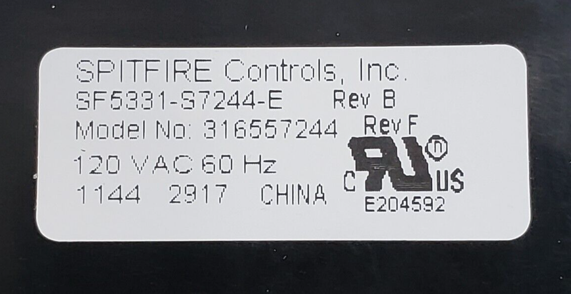 Genuine Frigidaire Range Control 316557244 Same Day Shipping & 60 Days Warranty*