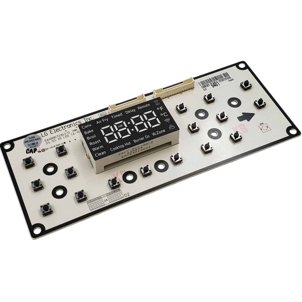 LG New Stove Display Control Board EBR89296401  Same Day Ship & 60 Days Warranty