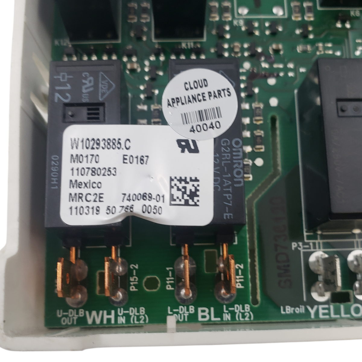 Whirlpool Genuine Range Control Board W10293885 Same Day Ship & 60 Days Warranty