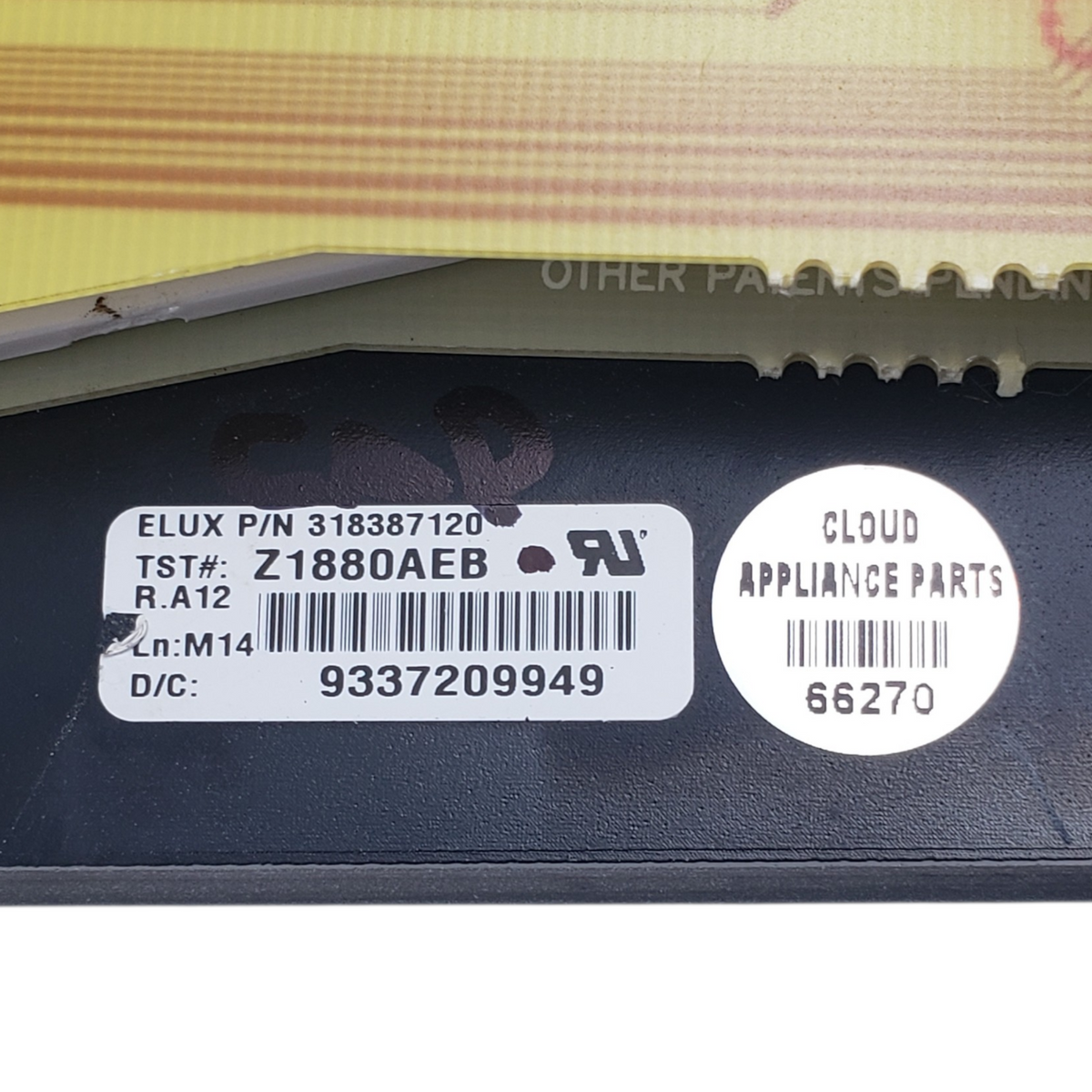 Frigidaire Genuine Oven Control Panel 318387120 Same Day Ship & 60 Days Warranty