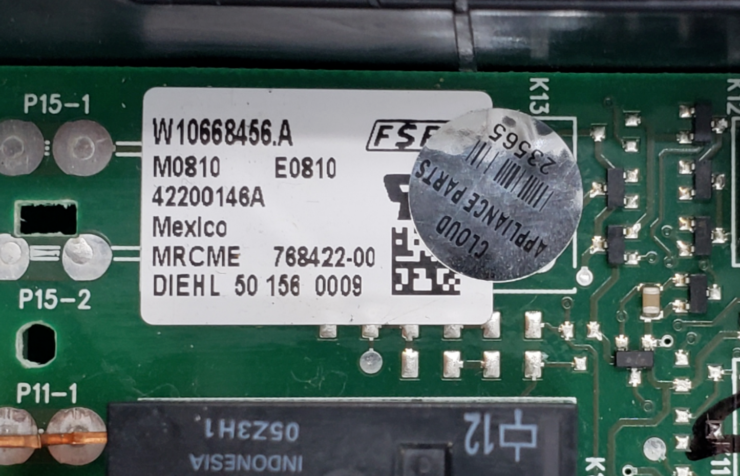 Genuine Whirlpool Oven Control Board W10668456 *Same Day Ship & 60 Days Warranty