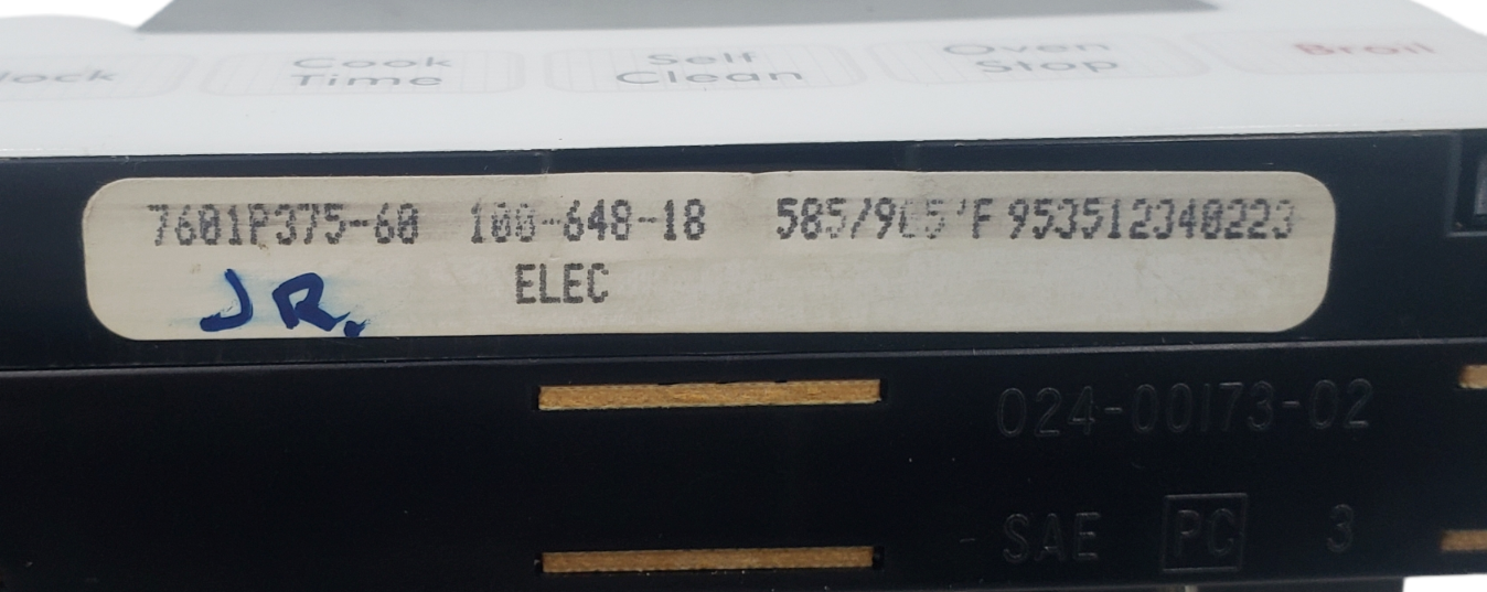 Genuine Maytag Oven Control Board 7601P375-60 Same Day Ship & *60 Days Warranty*