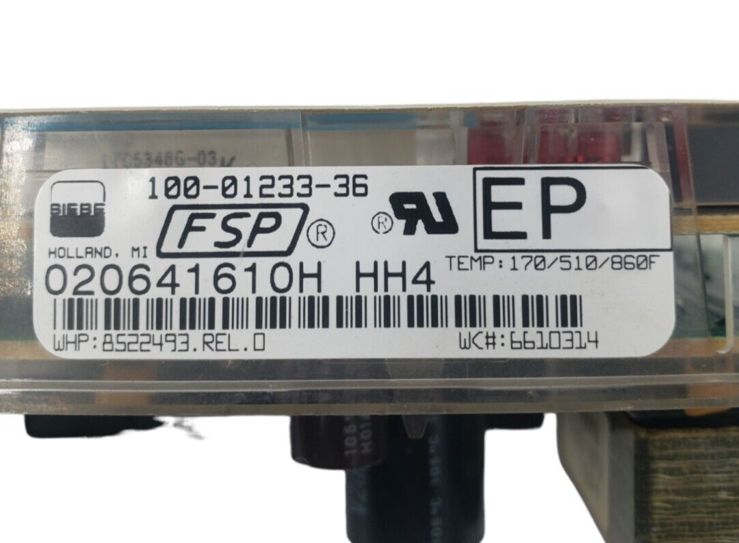 Genuine Whirlpool Range Oven Control 8522493 *Same Day Shipp & 60 Days Warranty*