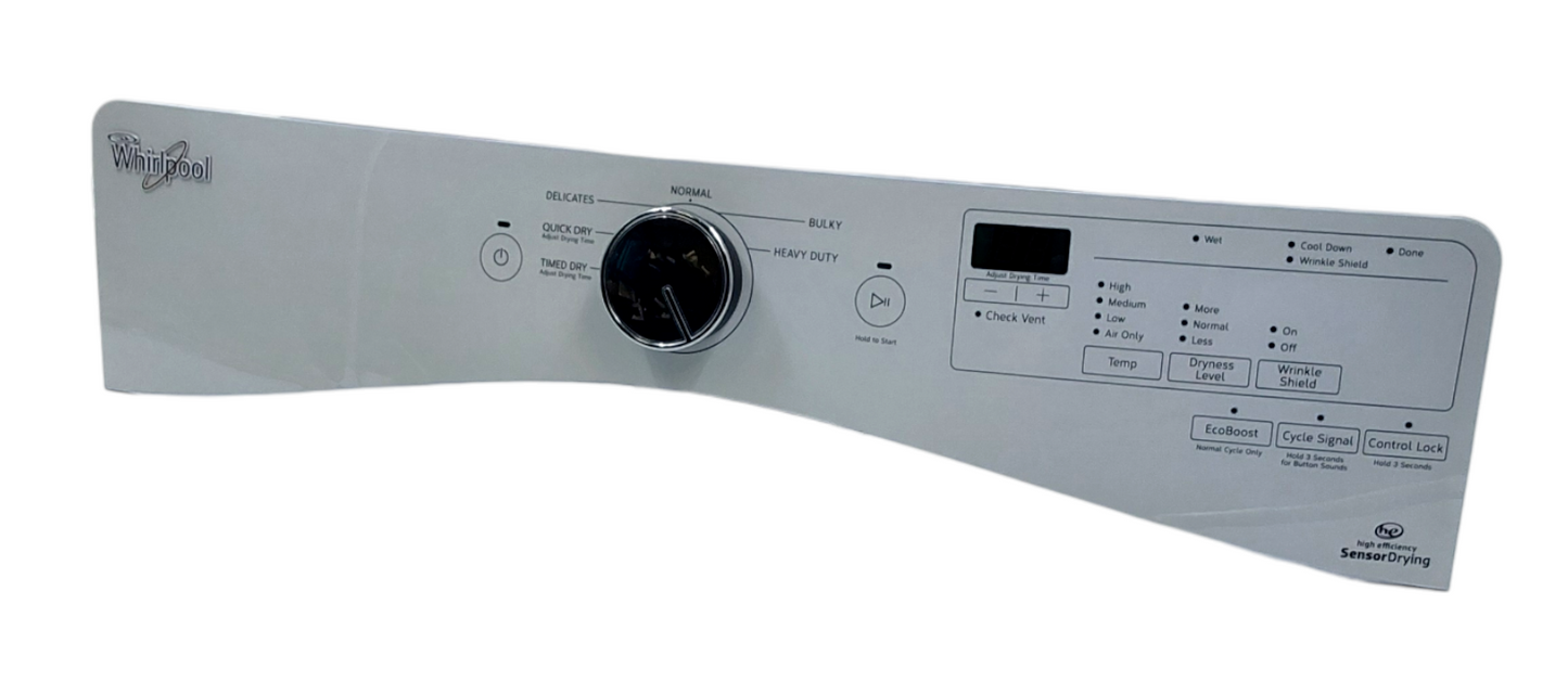 Genuine Whirlpool Dryer Control Panel W10825126 Same Day Ship & 60 Days Warranty