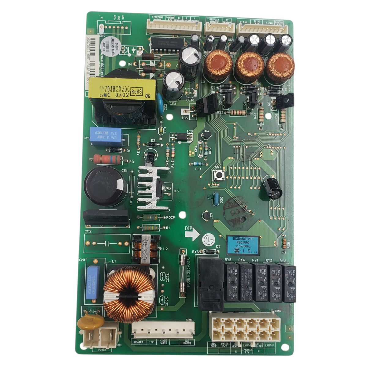 LG Genuine Fridge Control Board 6871JB1431F Same Day Shipping & 60 Days Warranty