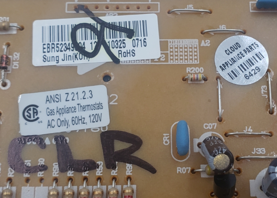 Genuine LG Range Oven Control Board EBR52349504 Same Day Ship & 60 Days Warranty