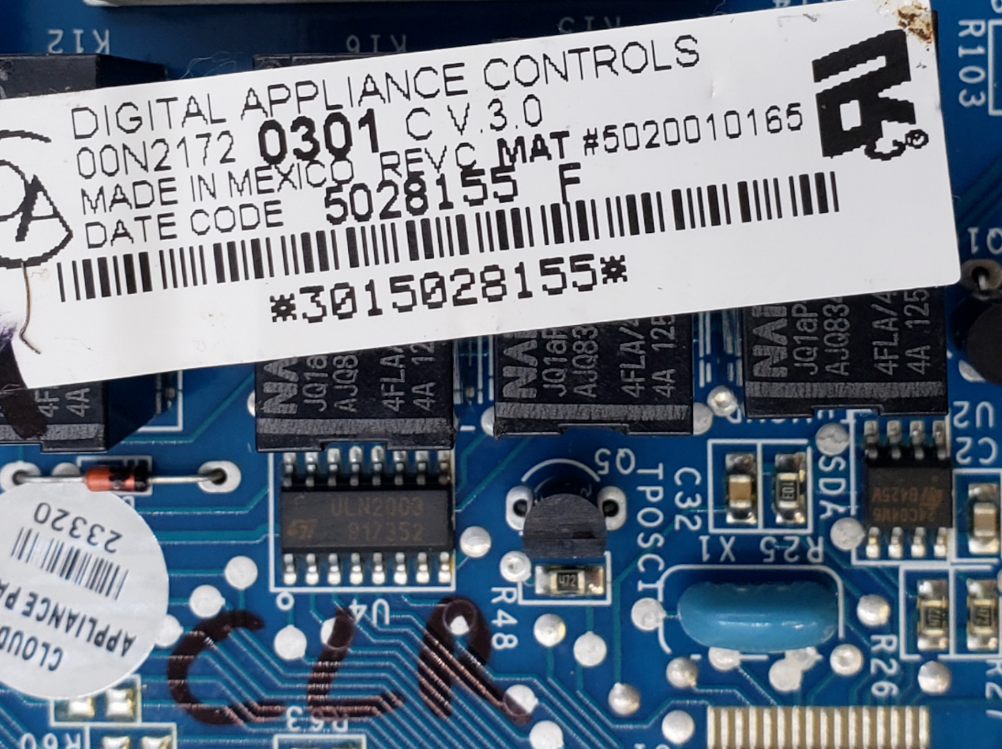 OEM Thermador Oven Control Board 00N21720301 **Same Day Ship & 60 Days Warranty*