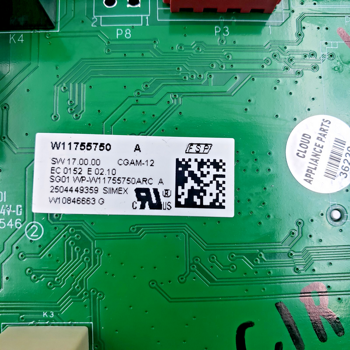 Genuine Whirlpool Oven Control Board W11755750 Same Day Ship & 60 Days Warranty*