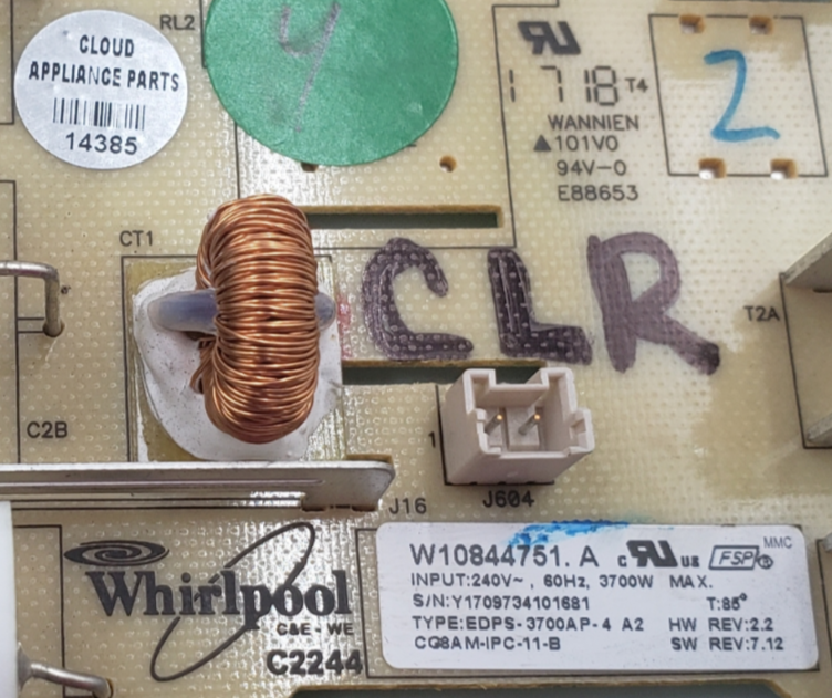 Genuine Whirlpool Oven Control Board W10844751 *Same Day Ship & 60 Days Warranty