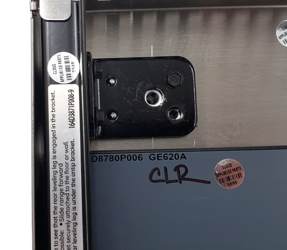 New GE Range Stainless Lower Door 164D3871P008 Same Day Ship & 60 Days Warranty*