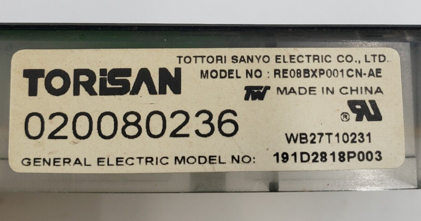 Genuine GE Range Control Board 191D2818P003 Same Day Shipping & 60 Days Warranty