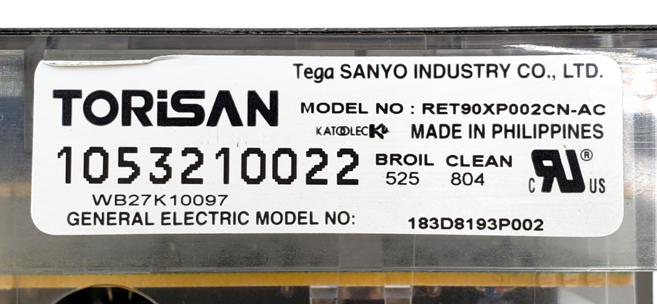 Genuine GE Range Control Board 183D8193P002 Same Day Shipping & 60 Days Warranty