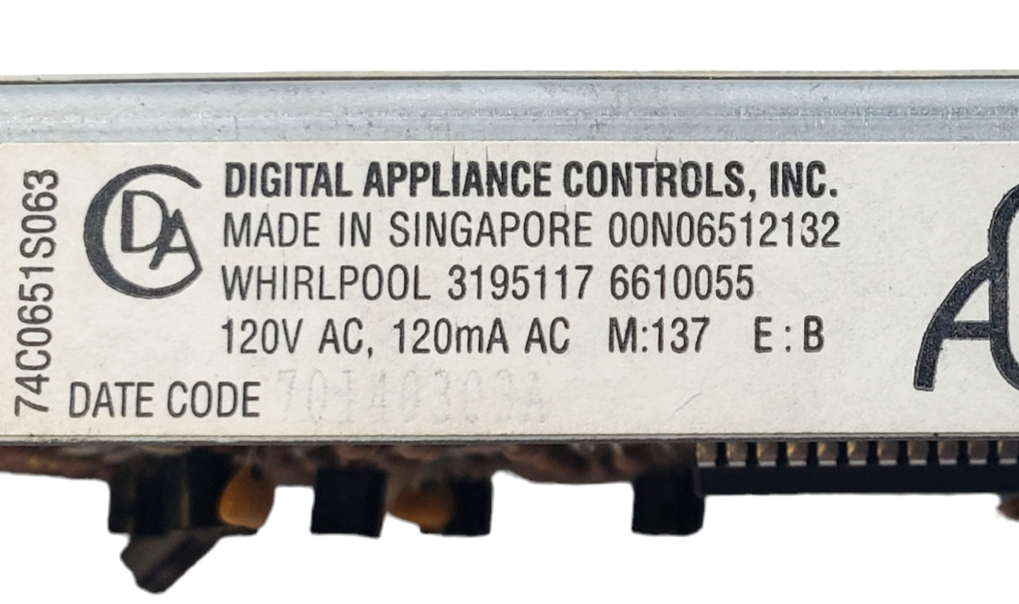 Genuine Whirlpool Oven Range Control 3195117 *Same Day Ship*  & 60 Days Warranty