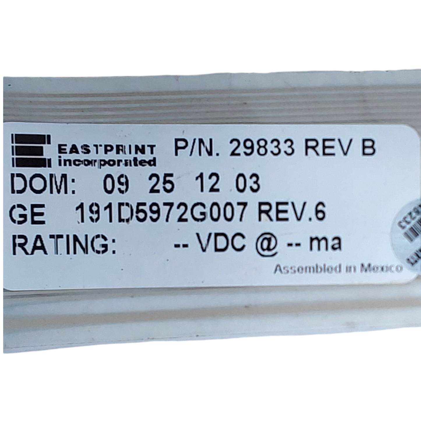 Genuine GE Range Glass Panel 191D5972G007 *Same Day Shipping & 60 Days Warranty*