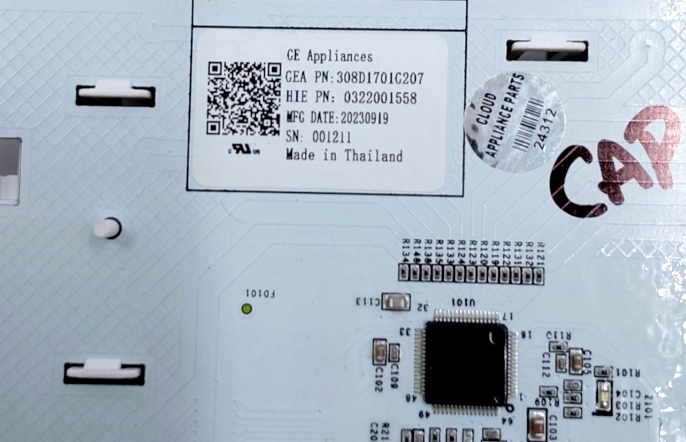 New GE Dryer Control Board 308D1701G207 **Same Day Shipping & 60 Days Warranty**