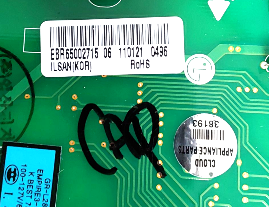Genuine LG Fridge Control Board EBR65002715 Same Day Shipping & 60 Days Warranty