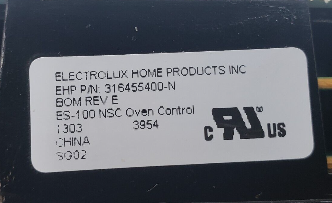 Genuine Frigidaire Range Control 316455400 Same Day Shipping & 60 Days Warranty*