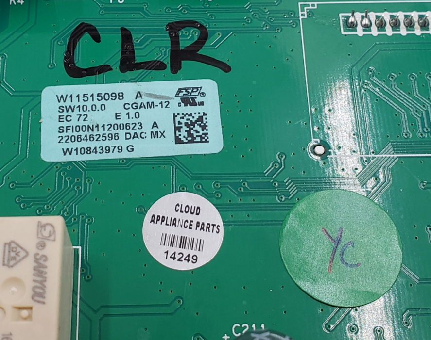 Genuine Whirlpool Oven Control Board W11515098 *Same Day Ship & 60 Days Warranty