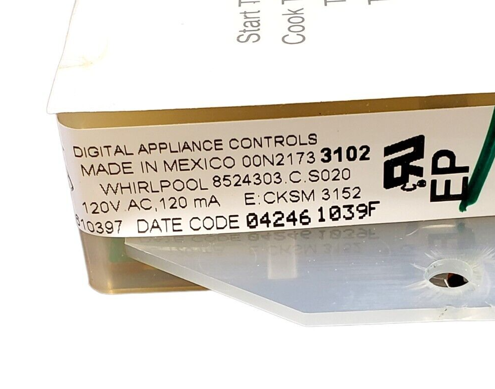 Genuine Whirlpool Range Control Board 8524303 *Same Day Ship & 60 Days Warranty*