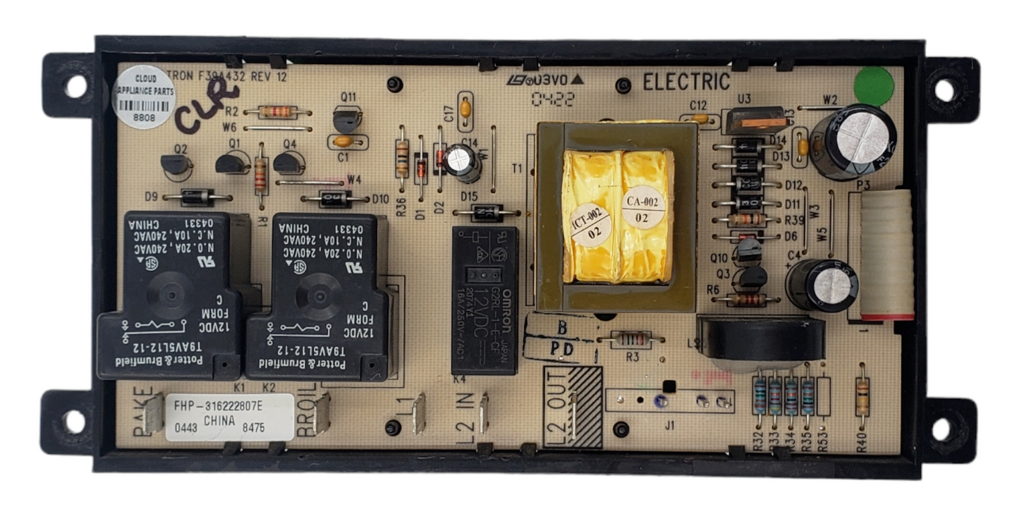 Genuine Frigidaire Range Control 316222807 Same Day Shipping & 60 Days Warranty*
