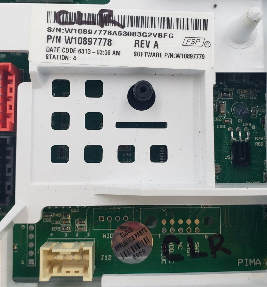 Genuine Whirlpool Washer Control Board W1089777 Same Day Ship & 60 Days Warranty