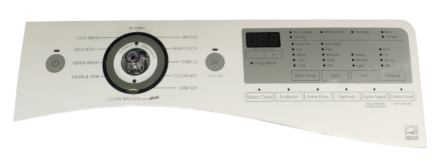 Genuine Whirlpool Washer Control W10825118 Same Day Shipping & 60 Days Warranty.