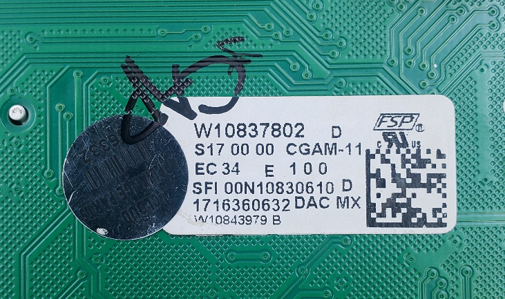 Whirlpool Genuine Range Control Board W10837802 Same Day Ship & 60 Days Warranty