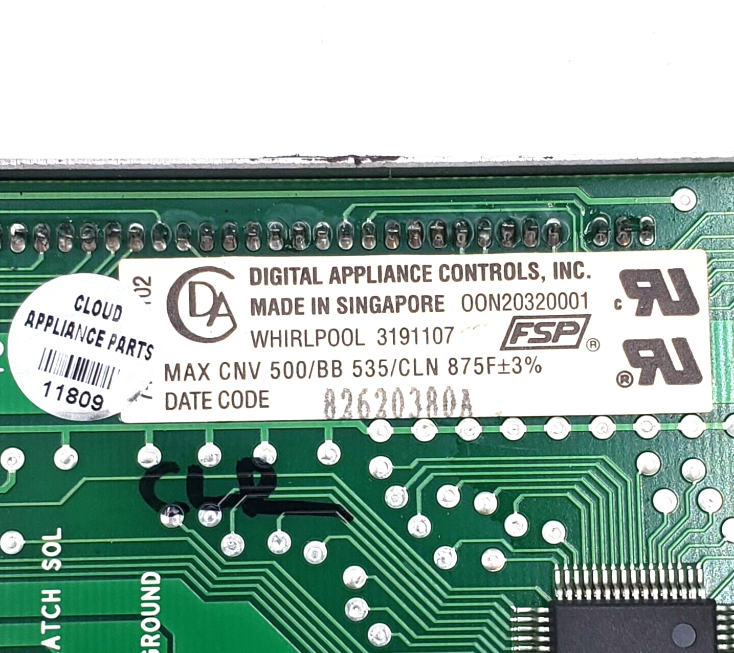 Genuine Whirlpool Range Control Board 3191107 *Same Day Ship & 60 Days Warranty*