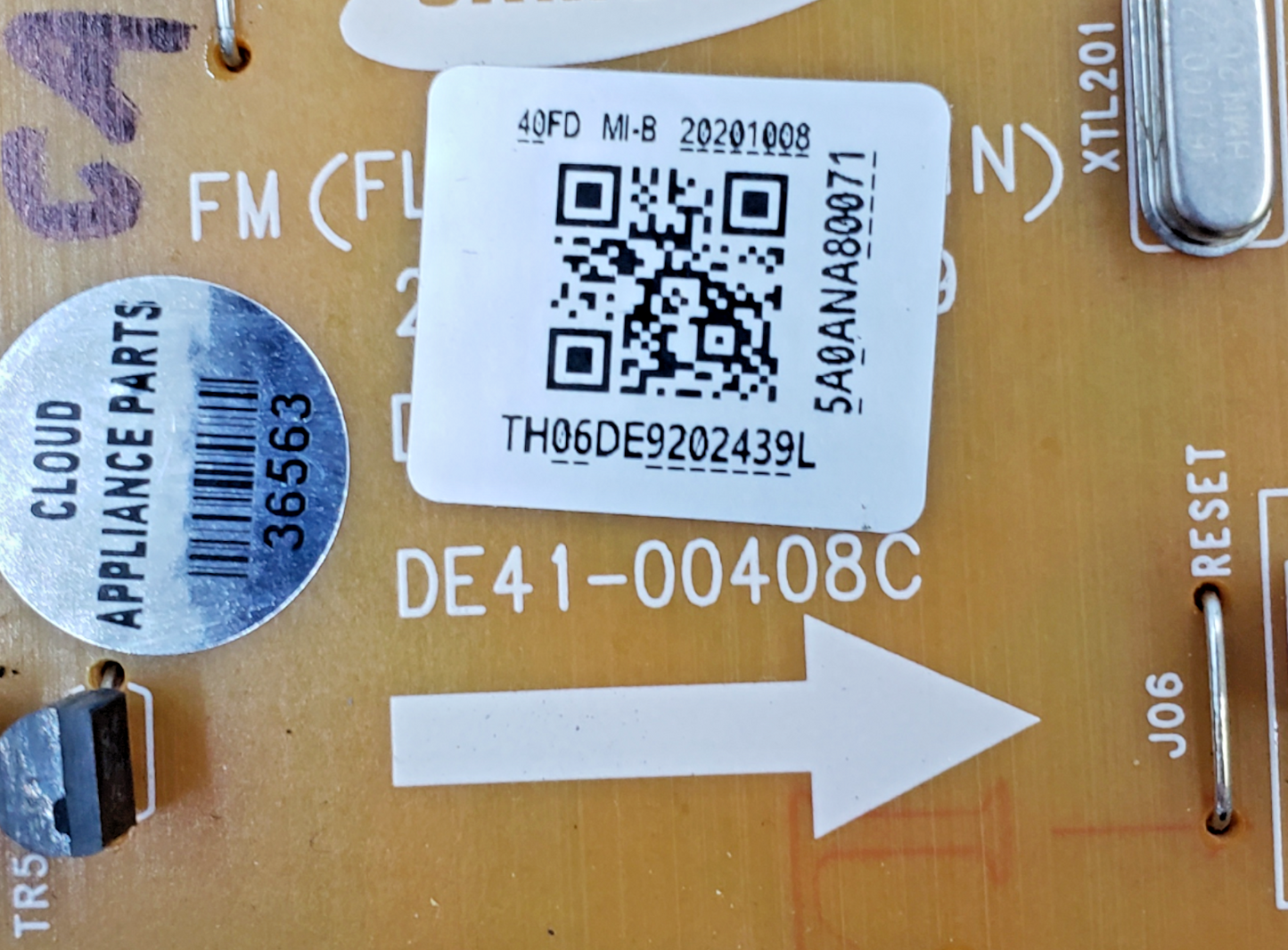 Genuine Samsung Range Control Board DE92-02439L Same Day Ship & 60 Days Warranty