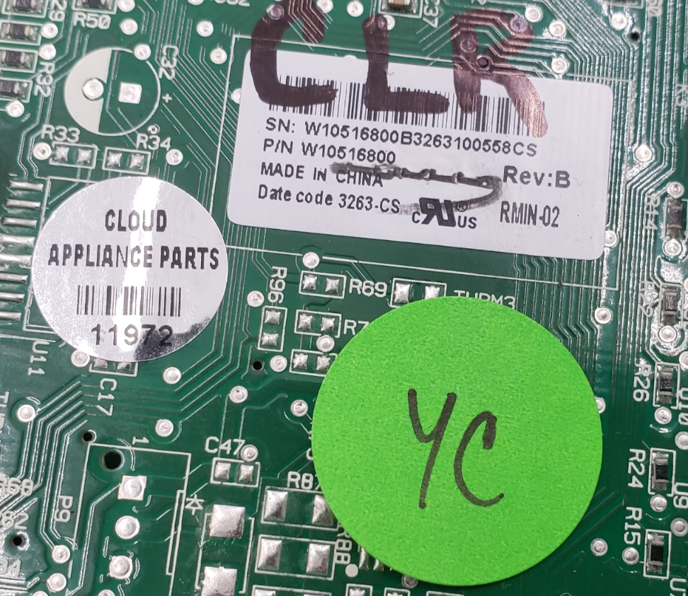 OEM Whirlpool Refrigerator Control W10516800 **Same Day Ship & 60 Days Warranty*